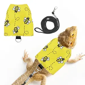 Lizard Adjustable Harness Lead, Small Pet Clothing, Polyester Costume, Reptile Party Role Play Props, Chameleon, Reptile Accessories