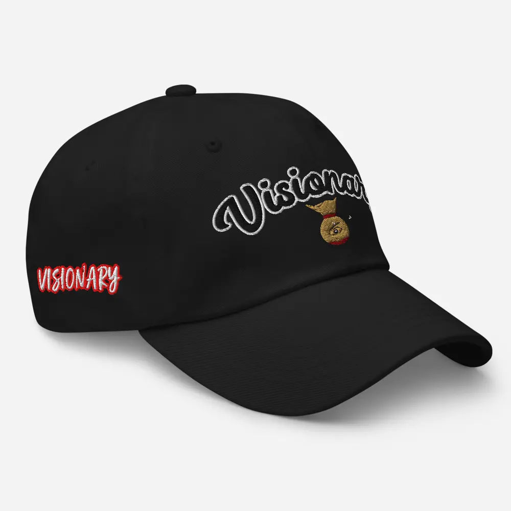 Visionary Dad Hat - Unstructured 6-Panel Low-Profile Cap with 6 Embroidered Eyelets & Adjustable Strap - Eco-Friendly Chino Cotton Twill