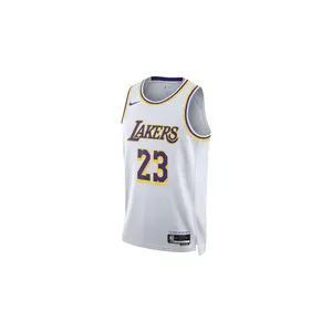 NBA SWINGMAN JERSEY LAKERS ASSOCIATION LEBRON JAMES "White" DN2081 103 NBA SWINGMAN JERSEY LAKERS ASSOCIATION LEBRON JAMES "White" DN2081 103