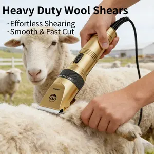 New Professional Heavy Duty Manual Wool Shears, Sharp Rust-Resistant Wool Trimming Scissors, Ideal for Farm Animals, Perfect for Sheep Goats Camels
