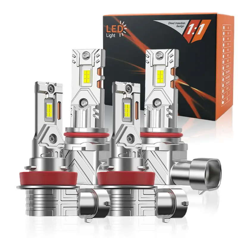【CONFIRM MODEL BEFORE ORDER】OKCKMK Maximize road visibility with H1/H3/H4/H7/H11/9005/9006 LED headlights,CANBUS, 6000K, 30,000 lm， plug n，beam bulb kit
