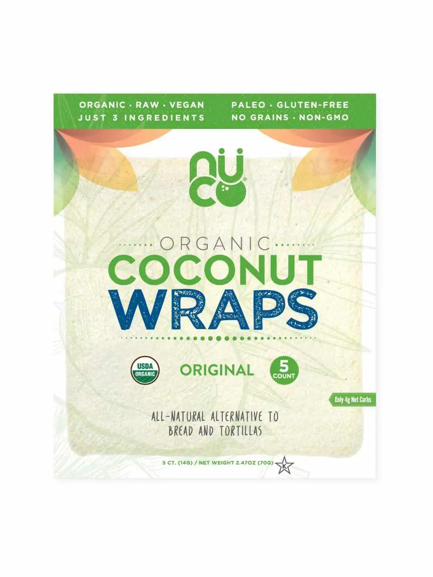 Coconut Wraps, Organic & Vegan, NUCO