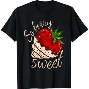 So Berry Sweet Strawberry Valentines Day T-Shirt,Made in USA