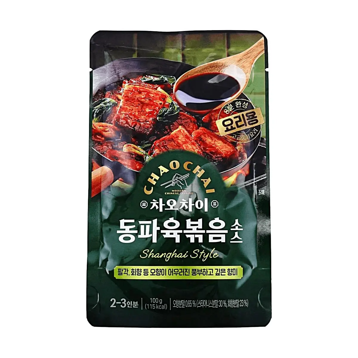 CHAOCHAI Korean Dongpo Pork Stir-Fry Sauce 100g - Rich Umami Meat Paste, Ready-to-Eat, Shanghai Style Flavor