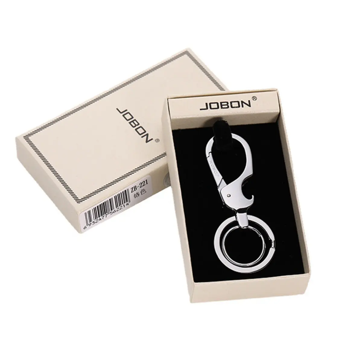 Unisex Minimalist Design Metallic Round Keychain - Compact 2-in-1 Multifunctional Stylish Buckle Key Organizer with Bottle Opener, for Men, Daily Carry, Vehicles, Birthday Gift