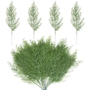 24 Counts Artificial Pine Needles, Fake Christmas Tree Decorations, DIY Crafts, Home Floral Arrangements, Birthday Party Decor
