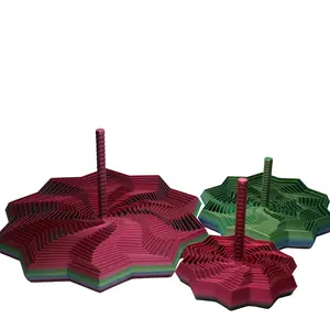 10-Point Super-Star Fidget Toy – Expanding Spinner with Handle   | 3 Sizes | Random Silk Colors sensory creative decor gift