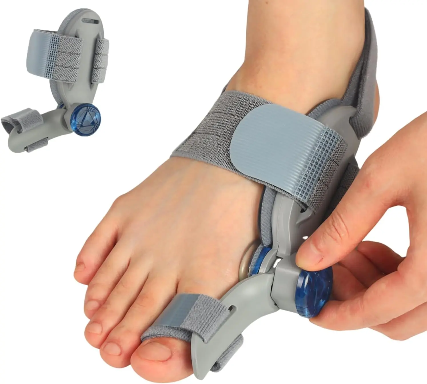 Bunion Corrector for Women Men Big Toe,Adjustable Knob Bunion Corrector for Bunion Relief,Bunion Fix with Bunion Silicone Pad,Suitable for Left and Right Feet Toe Spacers
