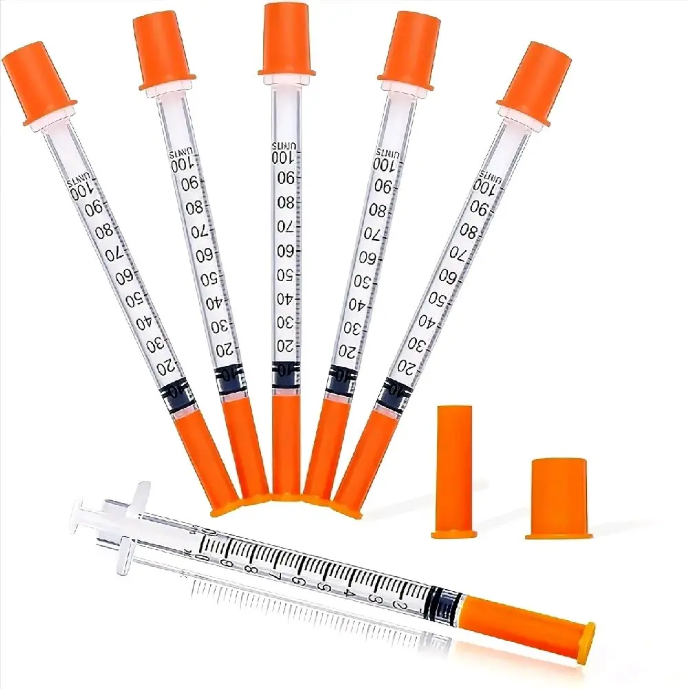 100 Count Liquid Transfer Accessories, 1ml Capacity, 31G x 5/16" (8mm) Individually Wrapped, Suitable for Various Liquid Handling Applications and pastry color mix.