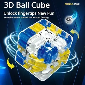 3D Ball Maze Cube Puzzle: Educational Logic Toy for Kids, Parent-Child Battle Game & Logical Thinking Stress Relief Tool