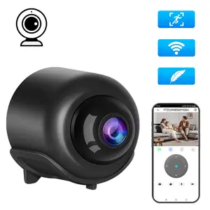 Mini 1080P Camera, Indoor Security Camera, Home Monitoring Camera, Night Vision and 140° Wide-Angle Lens, Compact Design, 2.4GHz WiFi, 24/7 Non-Stop Recording