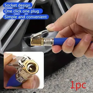 Tire Inflator Hose Inflatable Adapter Twist Tire Air Pump Extension Tube Connection Locking Air Chuck for Bike Moto 9.5/12.5mm Tyre Inflator