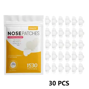 30 pcs, Hydrocolloid Acne Nose Patches, Non-Drying, Gentle, Soothing, Deep Cleanse, Care for Blemishes and Pore Cleansing, For Most Skin Types