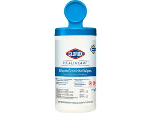 Clorox Bleach Germicidal Wipes, 6 x 5, Unscented, 150/Canister, 6 Canisters/Carton CLO30577CT