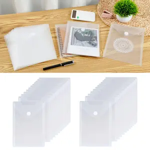 24Pcs/Set Large Clear Die & Stamp Storage Bag,Transparent Plastic Folders for Cutting Dies Stencil,Embossing Crafts for DIY Scrapbooking Paper Card Craft Organizer Holder,Christmas Party Gifts,Hand Tools Kits