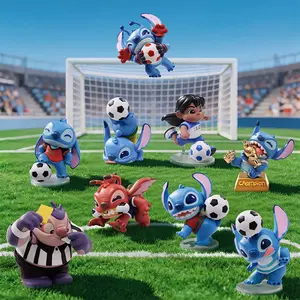 MINISO Disney Stitch Goal On-Field Series Collectible Figurine - Trendy Surprise Toy Gift for Collectors