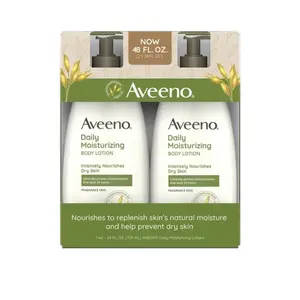 Aveno Daily Moisturizing Body Lotion, 24 fl oz, Pack of 2. Body Care Cosmetic