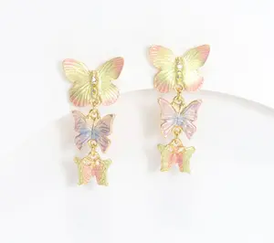 Kirks Folly Fantasia Butterfly Pierced Earrings