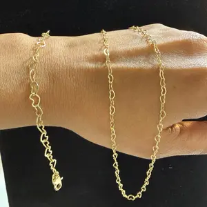 Heart Link Necklace/Bracelet Sold Separately- Gold Plated