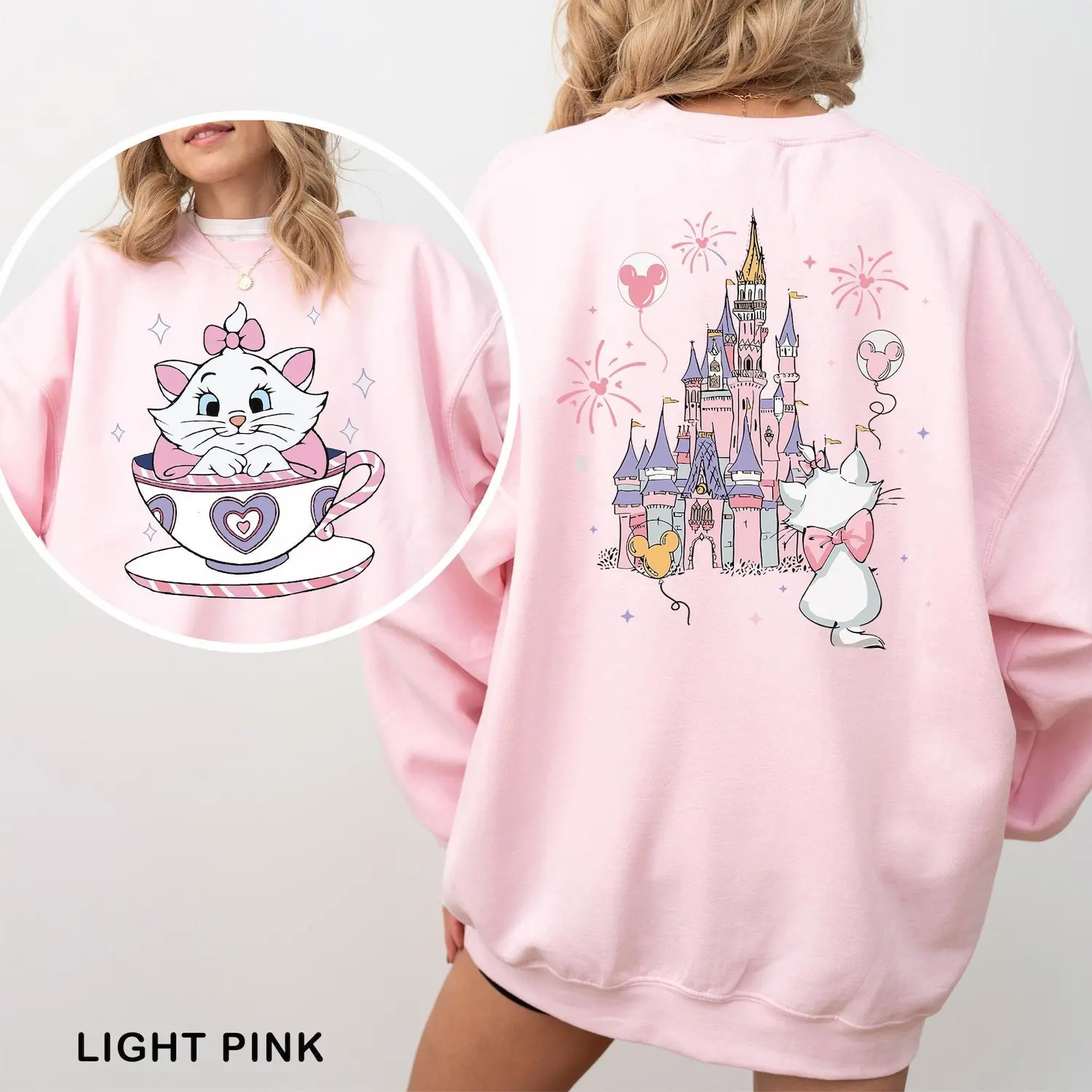 Mari Cat Tea Cup Party Shirt, The Aristo Castle Sweatshirt, Family Vacation Matching Hoodie, Cat Lady Crewneck