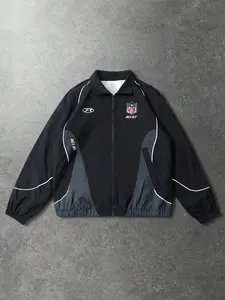 Men‘s Lightweight Windbreaker Zip Front Jacket with Motivational “WIN BELIEF” Logo, Breathable Track Jacket for Outdoor Sports and Casual Streetwear