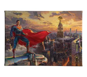 Thomas Kinkade Superman Protector of Metropolis10x14 Wrap
