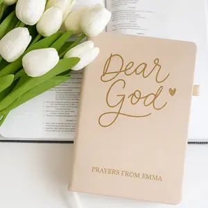 Custom Name Christian Journal Engraved Leather Notebook Birthday Gift Idea Best Friend Baptism Personalized Gift for Women Religious Gift