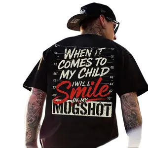 When It Comes To My Child I Will Smile In My Mugshot Shirt-Ver2, Sweatshirt, Menswear, Tops,Gift for Husband,  Unisex, Fabric, Streetwear