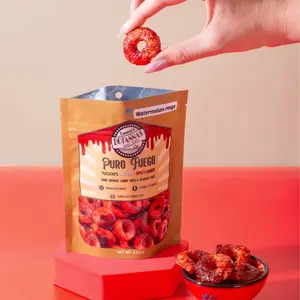 Tannas Botannas Gummy Rings 4.5oz Watermelon – Sweet Sour Spicy Mexican Candy Snack