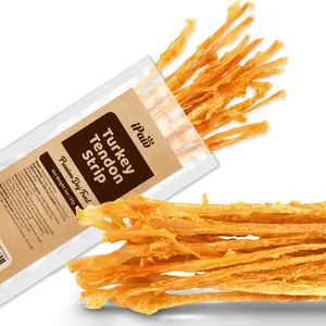 Turkey Tendon for Dogs, Ingredient Sourced from USA, Dog treats, Dog snack, Chews, allnatural dogtreats , 1 Unit/Pack Strip