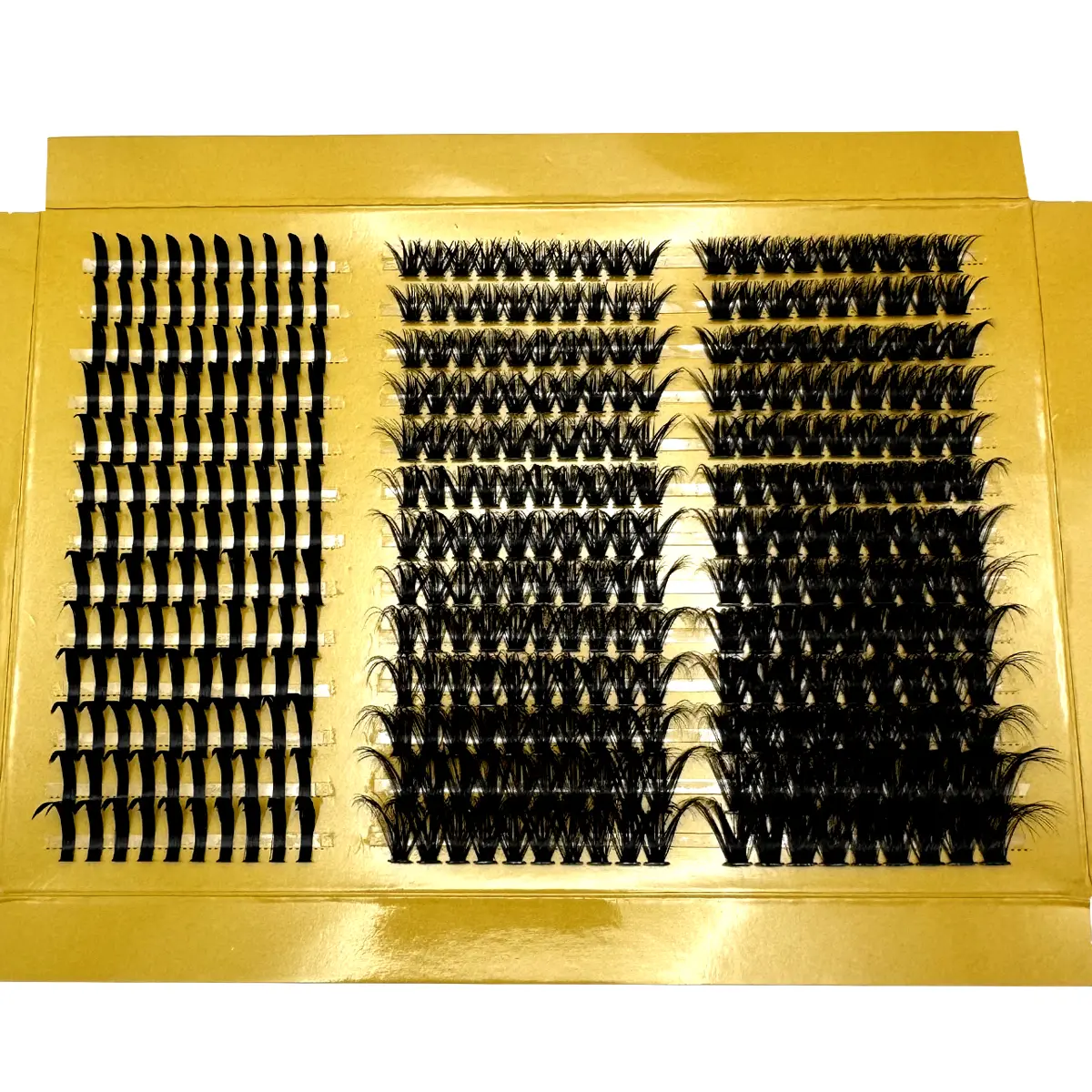 377pcs DIY Cluster False Eyelashes Set - Fairy Lashes Mixed 0.07mm, 9-18mm Length, C/D Curl, Natural Fluffy Style, Dramatic Lashes, High Volume Individual Lash Extension, Suitable For Home Use, Daily, Cosplay, Wedding, Party, Music Festival, Halloween Cos