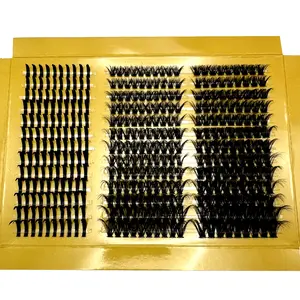 377pcs DIY Cluster False Eyelashes Set - Fairy Lashes Mixed 0.07mm, 9-18mm Length, C/D Curl, Natural Fluffy Style, Dramatic Lashes, High Volume Individual Lash Extension, Suitable For Home Use, Daily, Cosplay, Wedding, Party, Music Festival, Halloween Cos