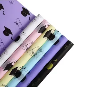 Graduation Floral Wrapping Paper