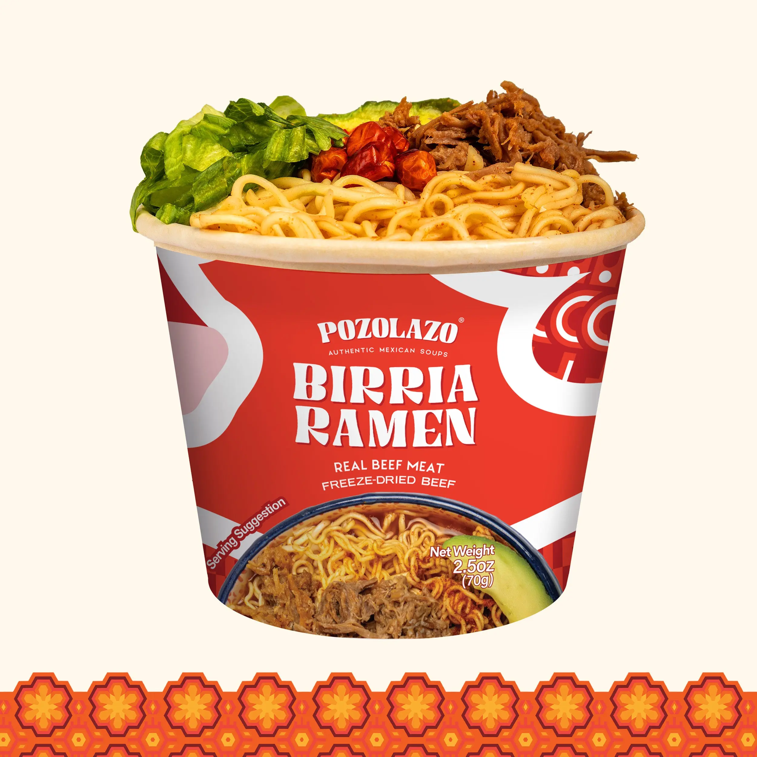 Birria Ramen BEEF On-The-Go Bowl