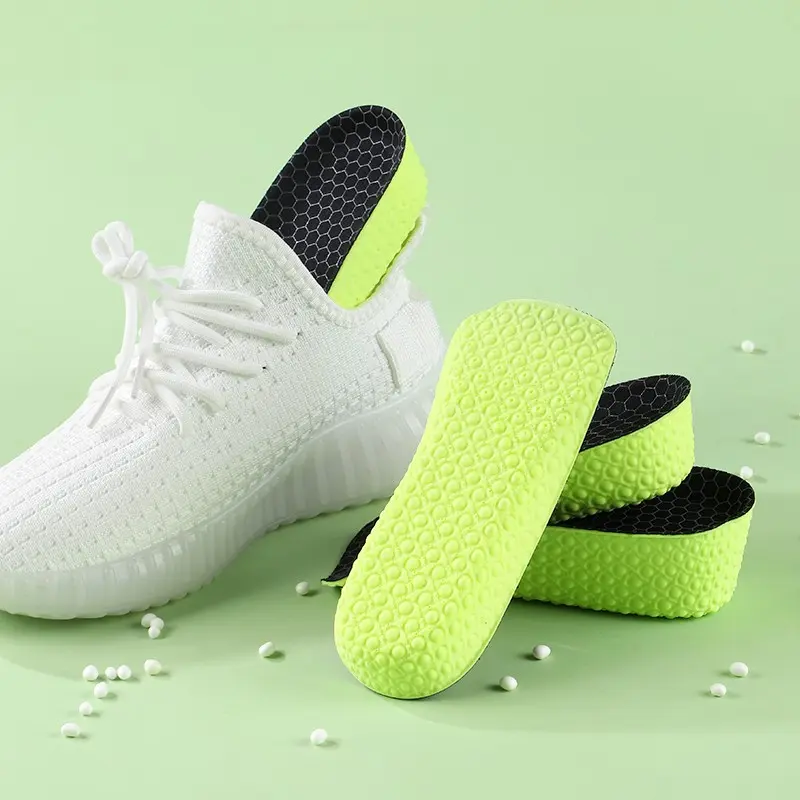 Invisible Height Increase Insoles, Height Increasing Insoles - 1.5-3.5Cm (0.59-1.38In) Lightweight Elastic Arch Support, Breathable Heel Lift Memory Foam Pads for Men & Women, Cushioning Insoles, Ergonomic Design, Walking, Running, Casual Wear