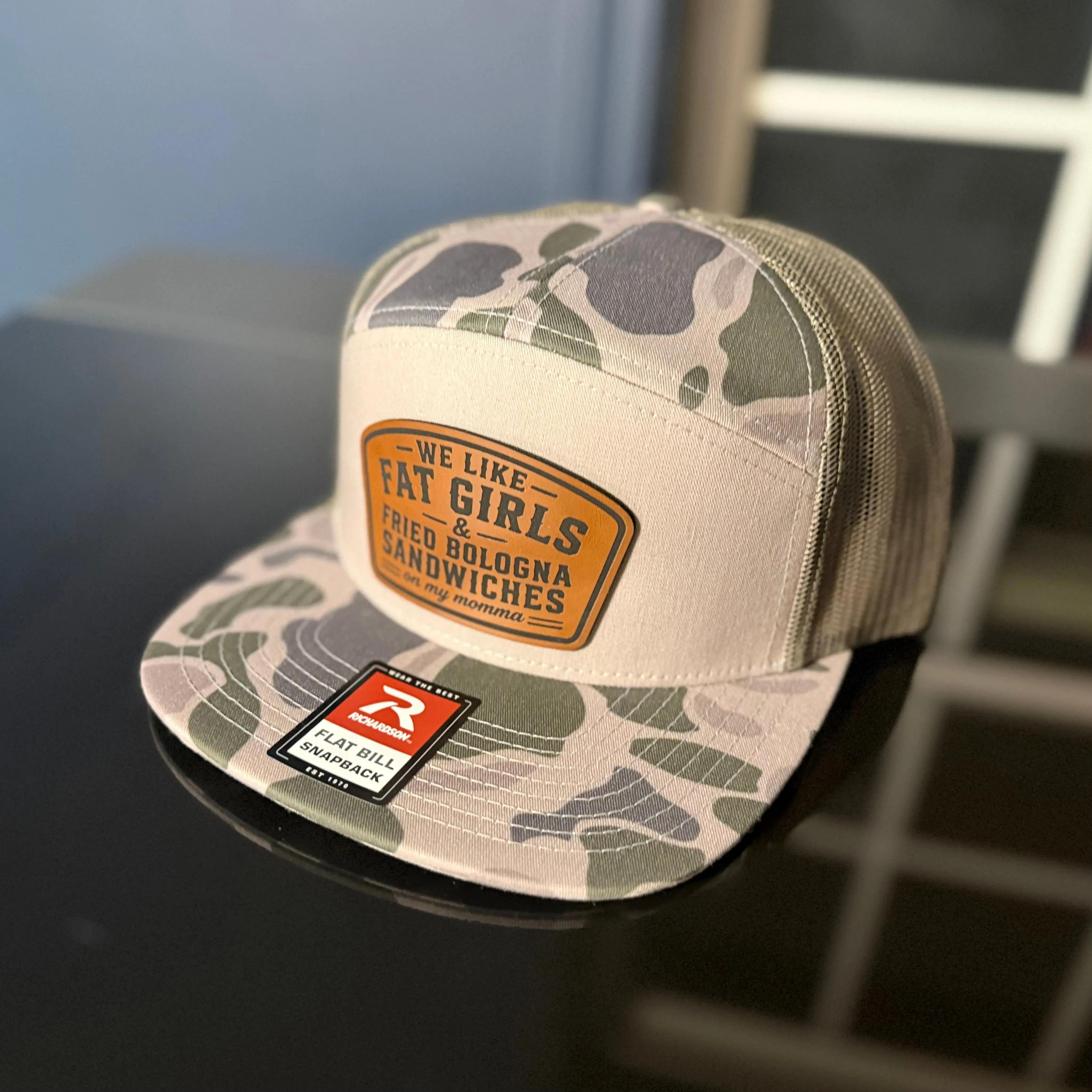 We Like Fat Girls and Fried Bologna Sandwiches Patch Hat