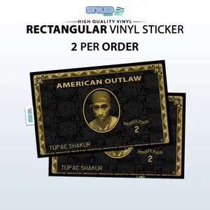 pac express rectangle vinyl sticker high quality vinyl Decoration