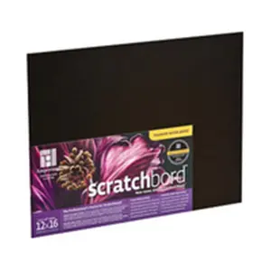 Ampersand  Scratchboard Clay Coated Hardboard Panel - 6 x 6 in. - Pack of 3