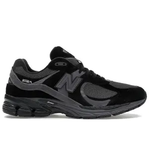 New Balance Men's 2002R Black Dark Grey, from StockX