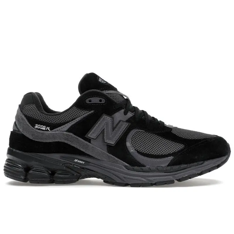 New Balance Men's 2002R Black Dark Grey, from StockX