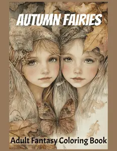 Autumn Fairies Adult Fantasy Coloring Book: Grayscale Coloring Book for Adults and Teens to Enhance Relaxation and Creativity