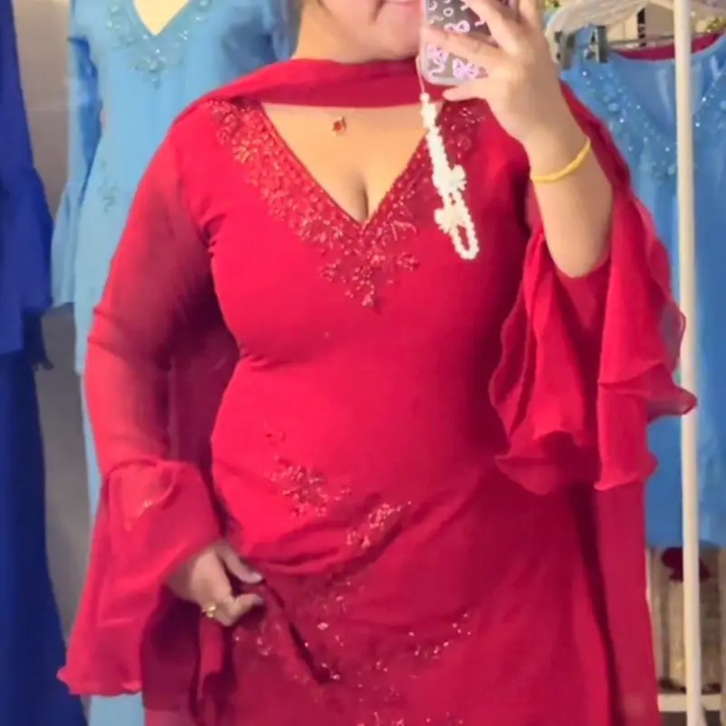 Red 90s Kurti