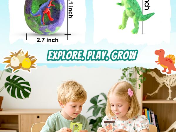 Bath Bombs for Kids with Surprise Toys Inside - 9 Pack Dinosaur Bath Bombs Gift Set, Dinosaur Toys for Kids 3 4 5 6 7 8 9 Years, Easter Gifts for Kids, Easter Basket Stuffers Bubble Bath Fizzes