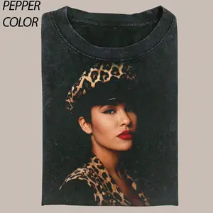 Cool Selena Quintanilla Portrait 80's StyleT-Shirt, Music Band T-Shirts, 90s Retro Shirt, Country Music Tees, Vintage Graphic Tee Womenswear Top