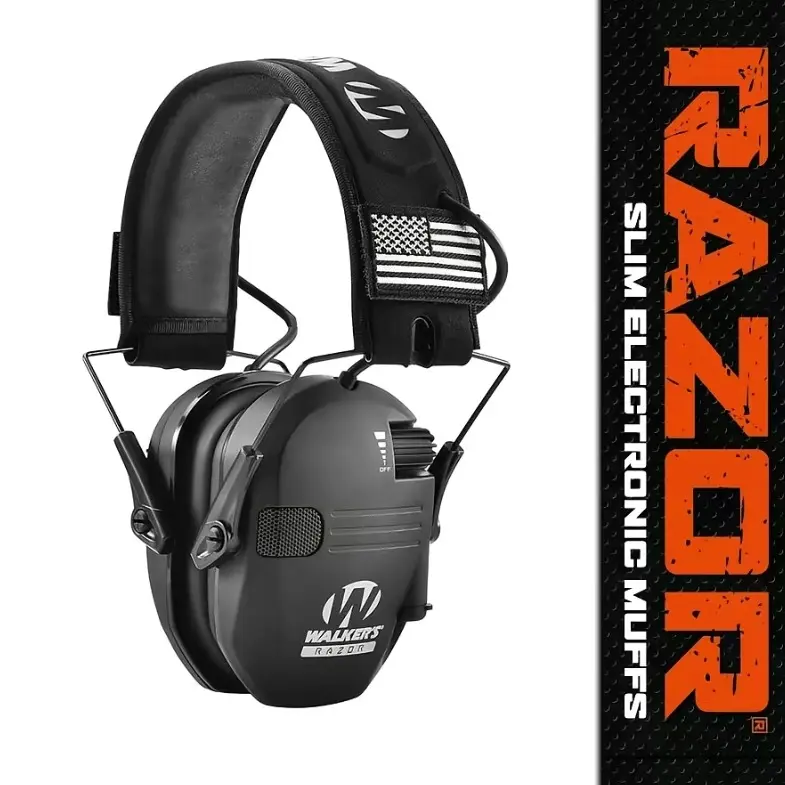 Summervibes Adjustable Tactical Ear Muffs, Ear Protectors, Ear Defenders for Outdoor Shooting, Walkers Noise Reduction Headset, Adjustable Over-Ear Design, Ideal for Sports & Hunting