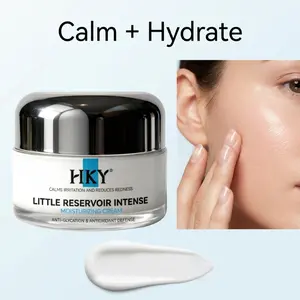 HKY Little Reservoir Intense Moisturizing Cream - Face Moisturizer with Tremella Mushroom (Nature's Hyaluronic Acid) & Panthenol - Deeply Hydrating & Calming Barrier Repair for Dry, Sensitive Skin, 1.76 oz