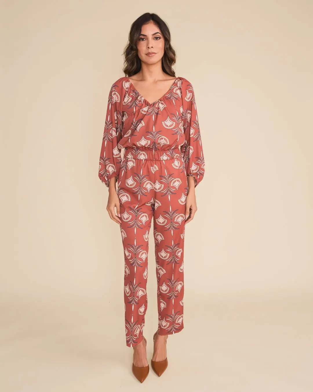 Carrie Faux Wrap Jumpsuit