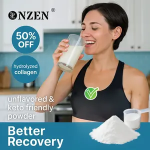 NZEN Multi Collagen Peptides Powder: Hydrolyzed Type I & X Protein Peptides with Hyaluronic Acid, Biotin & Vitamin C – Unflavored Beauty Formula for Skin, Hair & Nails