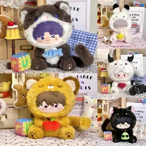 Love and Deepspace Cute Cat Ear Cotton Plush Doll Soft Fluffy Sylus Caleb Rafayel Zayne Xavier Stuffed Anime Fans Collection