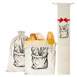Cotton & Beeswax Bread Bags | Reusable XL Bread Storage for Sourdough, Baguette, Loaf & Artisan Bread | Eco-Friendly Zero Waste Beeswax Bread Bags | Ideal Gift for Homemade Bread Lovers & Bakers bread storage Proofing and Baking Kit kids  baking  kit Star